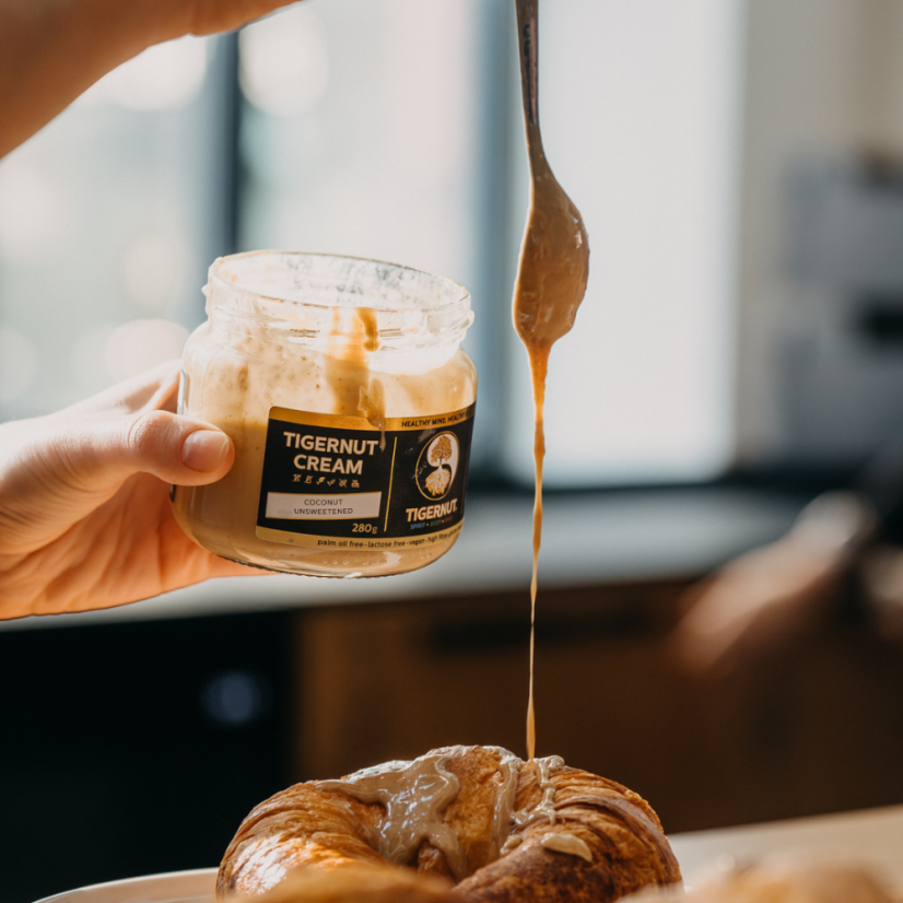 TIGERNUT Cream with coconut, unsweetened - Množstvo: 6 ks = zľava 7%