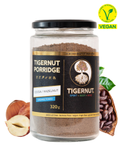 TIGERNUT Porridge mit Kakao und Haselnüssen