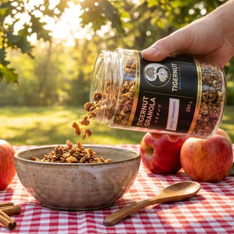 TIGERNUT Granola s jablky a skořicí - Množstvo: 1  ks