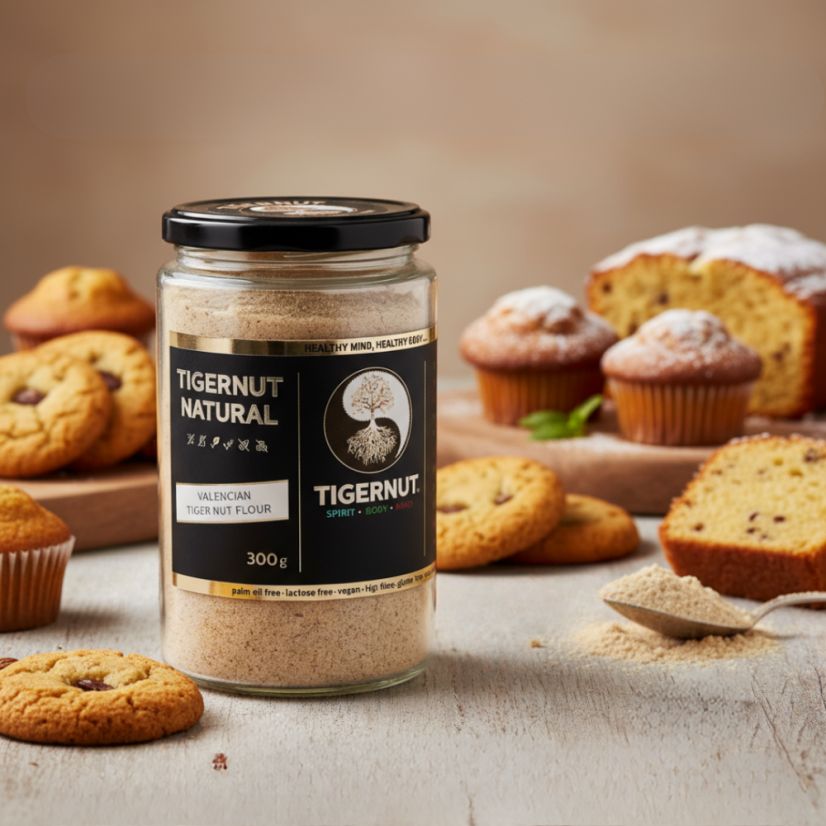 Extra feines Mehl aus geschälten Erdmandeln aus Valencia