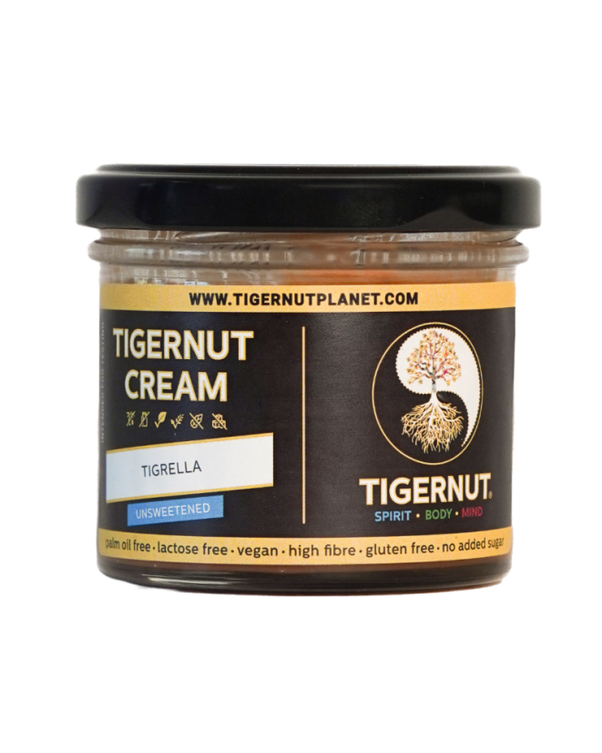 Gift – Tigrella – Cream from Roasted Peeled Valencian Tigernuts with Cocoa, No Added Sugar