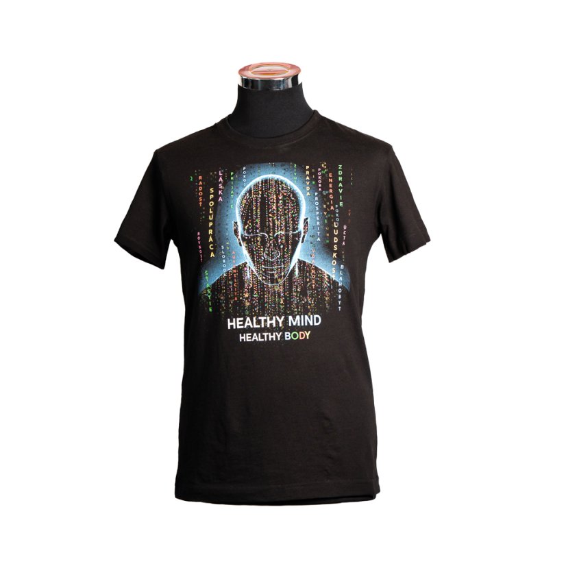 T-Shirt- Healthy mind Healthy body - Veľkosť: L, Pohlavie: Pánske