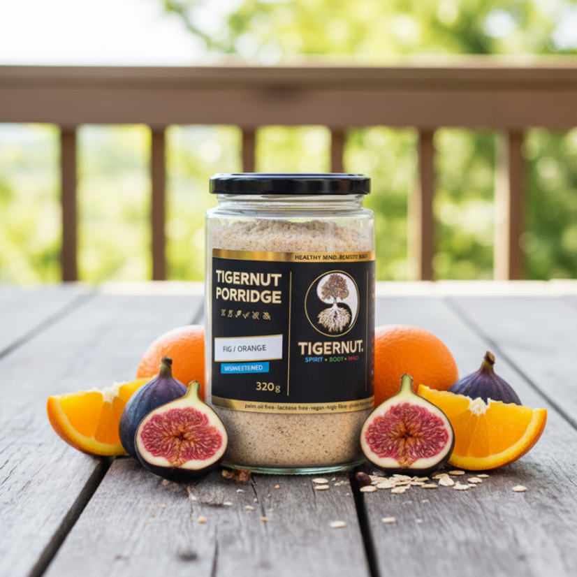 TIGERNUT Neslazená kaše s fíky a pomerančem