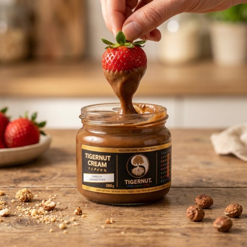 TIGERNUT Tigrella – krem kakaowy, bez cukru