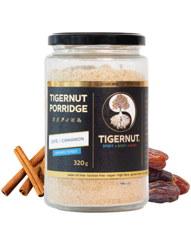 TIGERNUT Porridge mit Datteln und Zimt - Množstvo: 1  ks