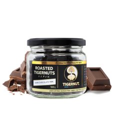 Pražené tigrie orechy s 70% tmavou čokoládou