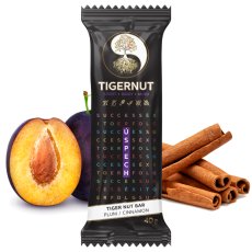 Tiger Nut Bar with Plums and Cinnamon