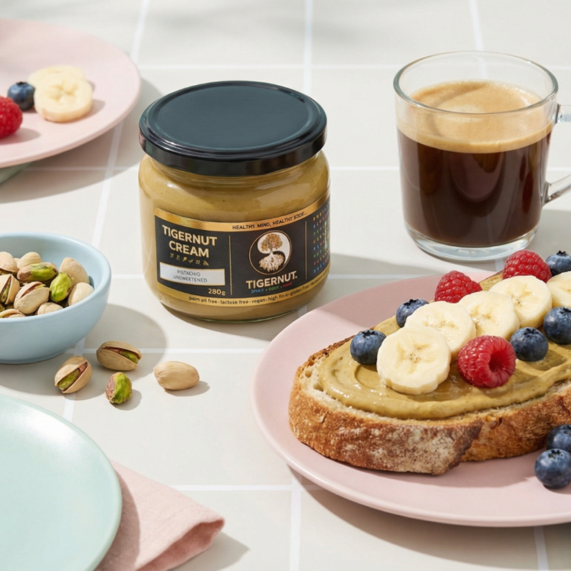 TIGERNUT Krém s pistáciemi, bez přidaného cukru