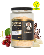 TIGERNUT Unsweetened porridge with sour cherries and carob