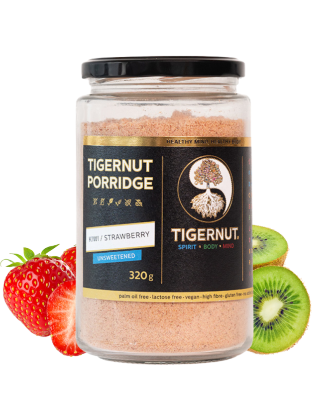 TIGERNUT Neslazená kaše s jahodami a kiwi - Množstvo: 1  ks