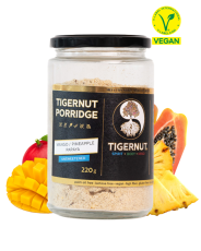 TIGERNUT Porridge mit Mango, Papaya und Ananas