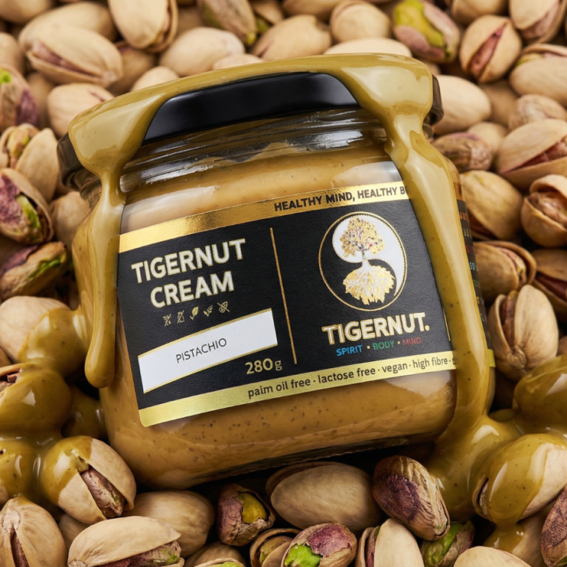 TIGERNUT Cream with pistachios - Množstvo: 4 ks = zľava 5%