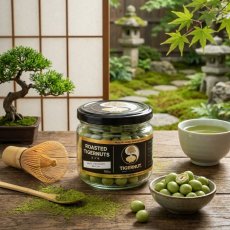 Pražené tigrie orechy s bielou čokoládou a matcha