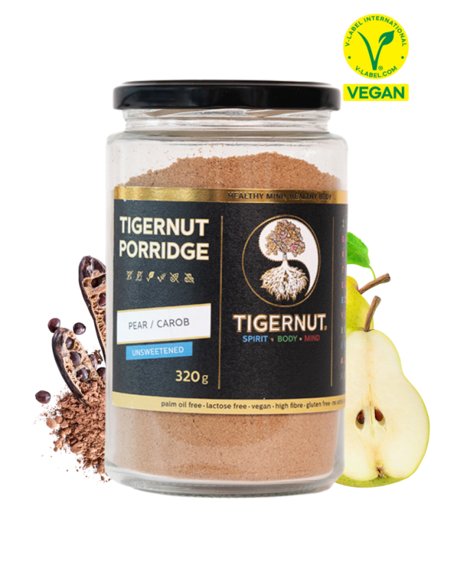 TIGERNUT Kaša s hruškami a karobom