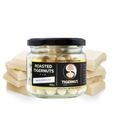 Pražené tigrie orechy s bielou čokoládou