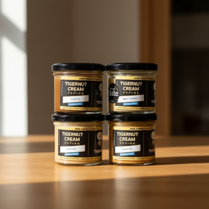 TIGERNUT Zestaw degustacyjny próbek – KREMY BEZ DODATKU CUKRU