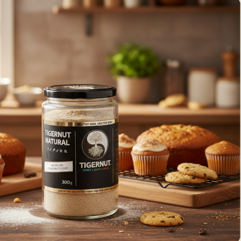 Extra feines Mehl aus geschälten Erdmandeln aus Valencia