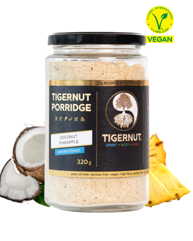 TIGERNUT Porridge mit Kokos und Ananas