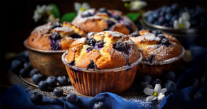 Borůvkové muffiny
