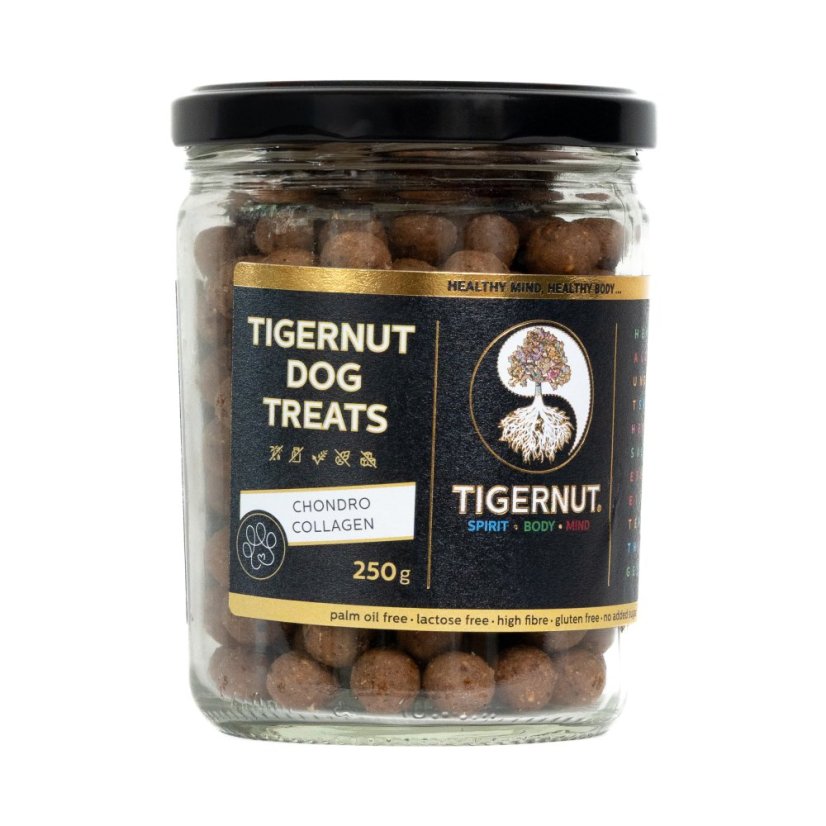 Pamlsky pre psíkov TIGERNUT s príchuťou chondro-kolagén Pamlsky pre psíkov TIGERNUT s príchuťou chondro-kolagén