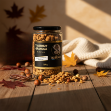 TIGERNUT Granola s karobovou čokoládou a lieskovým orechom
