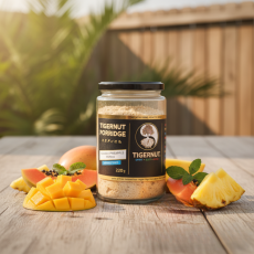 TIGERNUT Porridge mit Mango, Papaya und Ananas