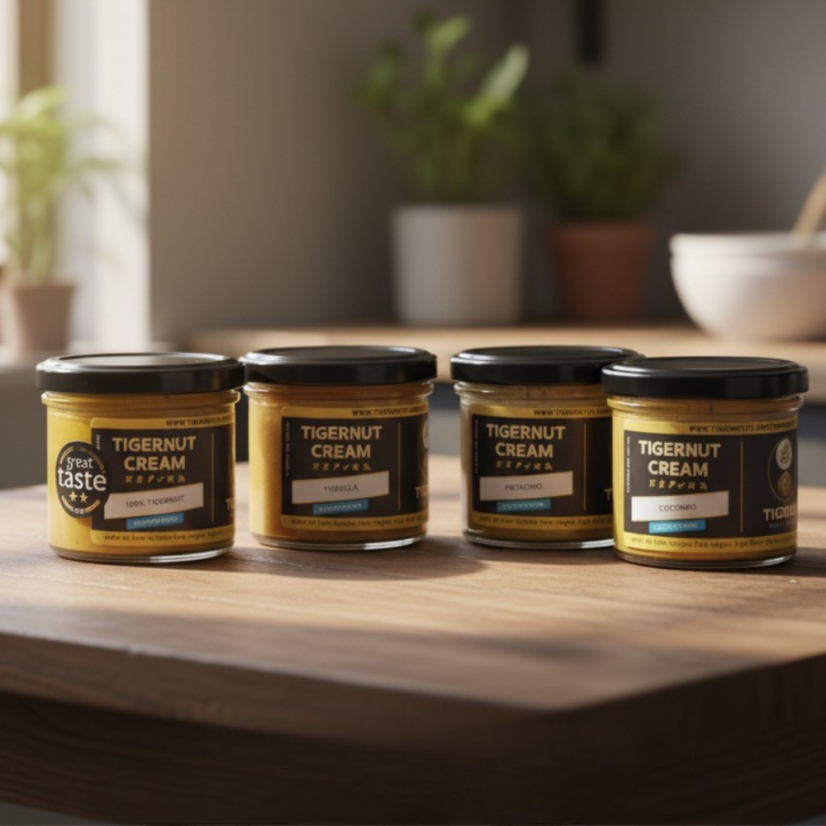 TIGERNUT Zestaw degustacyjny próbek – KREMY BEZ DODATKU CUKRU
