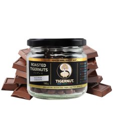 Roasted tiger nuts with dairy-free vegan chocolate